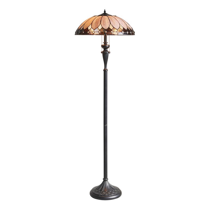 Endon 63972 - Vloerlamp BROOKLYN 2xE27/60W/230V Ø 50 cm