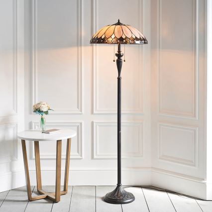 Endon 63972 - Vloerlamp BROOKLYN 2xE27/60W/230V Ø 50 cm