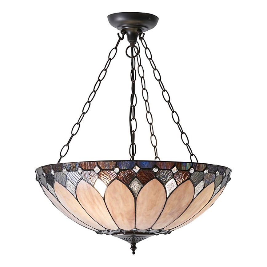 Endon 63976 - Suspension à chaîne BROOKLYN 3xE27/60W/230V Ø 50 cm