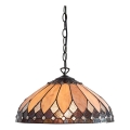 Endon 63977 - Lustre sur chaîne Tiffany BROOKLYN 1xE27/60W/230V Ø 40 cm