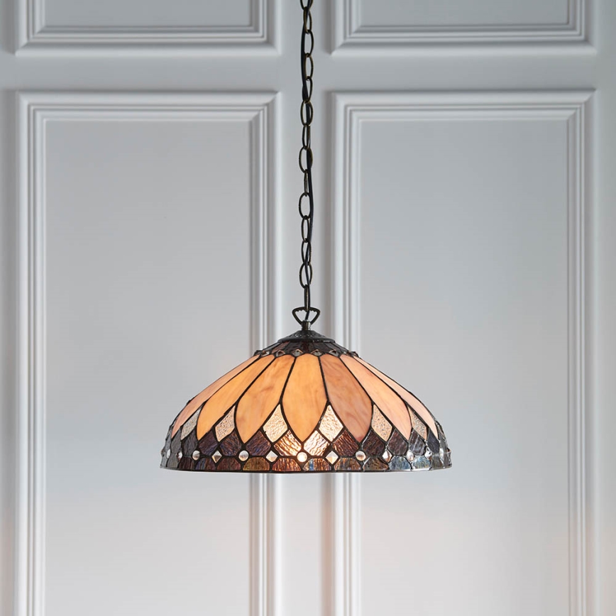 Endon 63977 - Suspension chaîne BROOKLYN 1xE27/60W/230V d. 40 cm