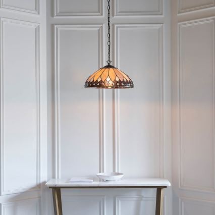 Endon 63977 - Suspension chaîne BROOKLYN 1xE27/60W/230V d. 40 cm