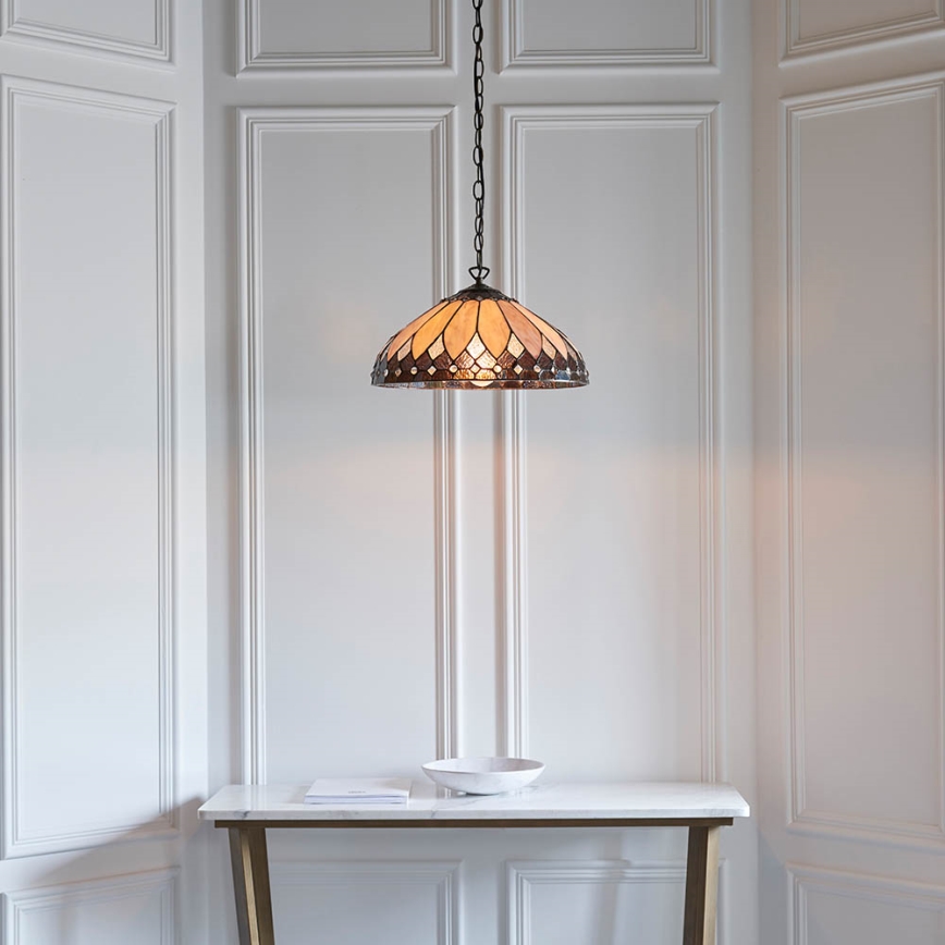 Endon 63977 - Suspension chaîne BROOKLYN 1xE27/60W/230V d. 40 cm