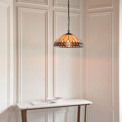 Endon 63977 - Suspension chaîne BROOKLYN 1xE27/60W/230V d. 40 cm
