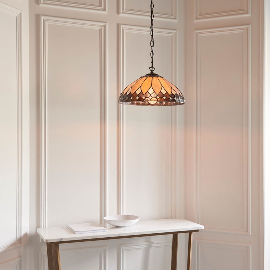 Endon 63977 - Suspension chaîne BROOKLYN 1xE27/60W/230V d. 40 cm
