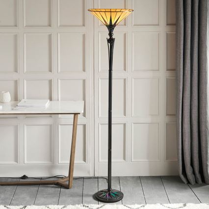 Endon 64042 - Lampadaire Tiffany DARK STAR 1xE27/60W/230V Ø 42 cm