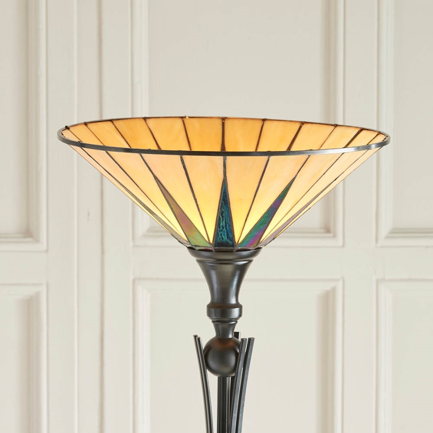 Endon 64042 - Lampadaire Tiffany DARK STAR 1xE27/60W/230V Ø 42 cm