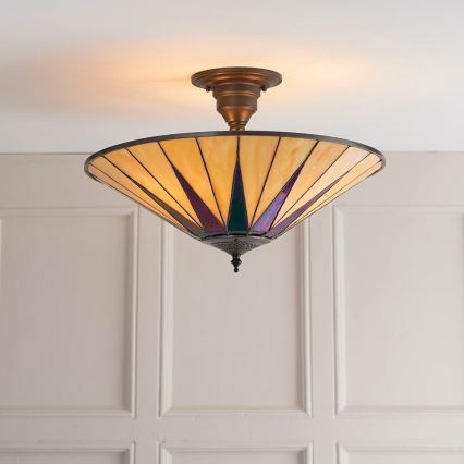 Endon 64043 - Plafonnier DARK STAR 3xE27/60W/230V d. 49 cm