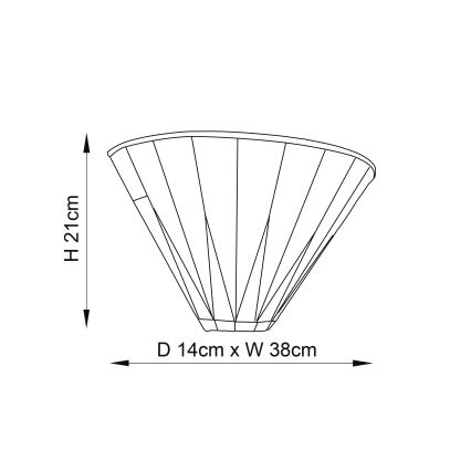 Endon 64046 - Applique murale Tiffany DARK STAR 1xE14/40W/230V
