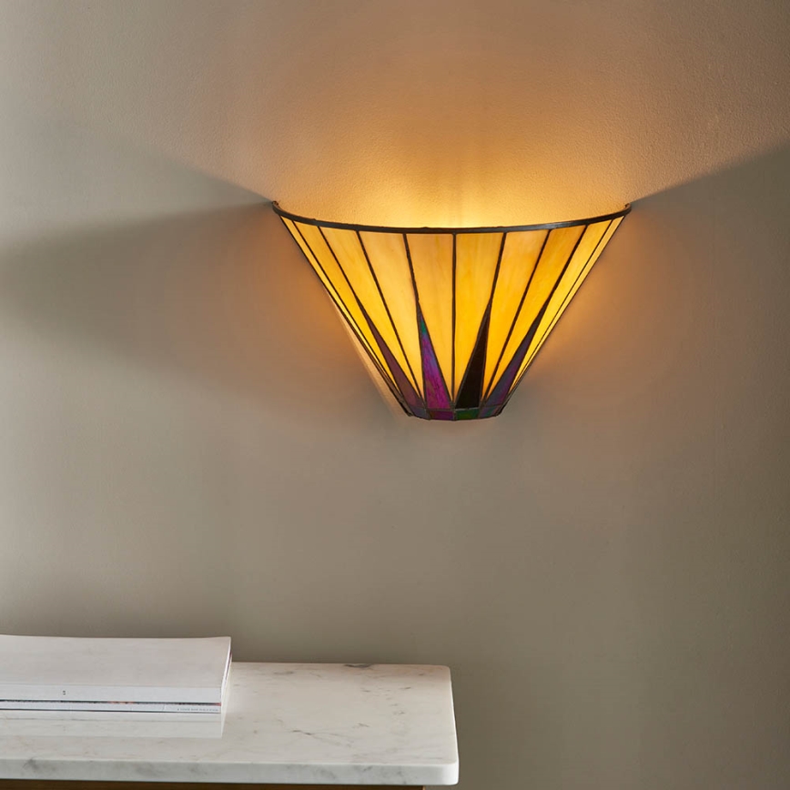 Endon 64046 - Wandlamp Tiffany DARK STAR 1xE14/40W/230V