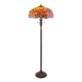 Endon 64070 - Tiffany vloerlamp DRAGONFLY 2xE27/60W/230V Ø 50 cm