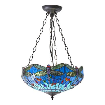 Endon 64075 - Kroonluchter met ketting DRAGONFLY 3xE27/60W/230V Ø 41 cm