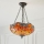 Endon 64076 - Kroonluchter aan ketting Tiffany DRAGONFLY 3xE27/60W/230V Ø 41 cm