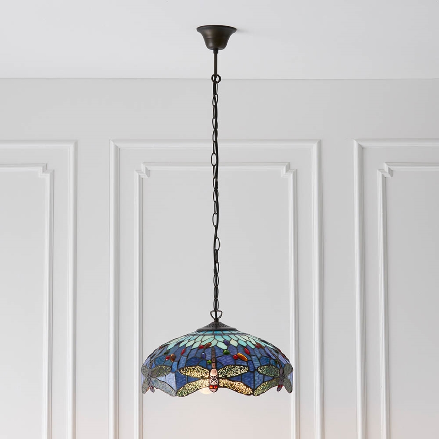 Endon 64080 - Lustre sur chaîne DRAGONFLY 3xE27/60W/230V Ø 41 cm