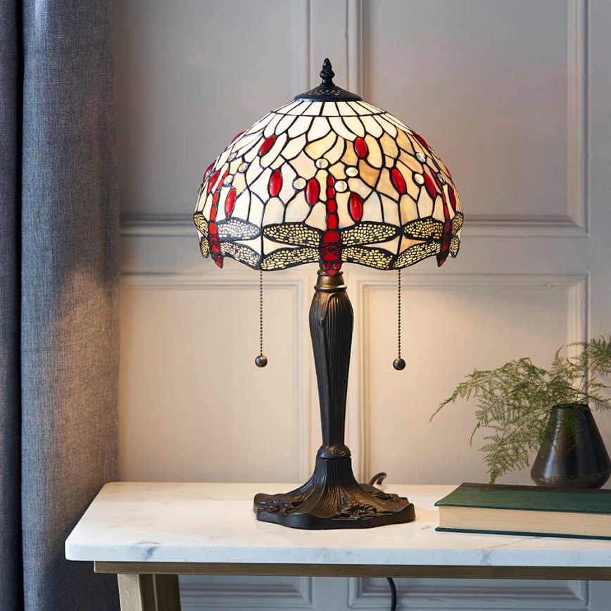 Endon 64086 - Lampe de table LIBELLULE 2xE27/60W/230V d. 30 cm