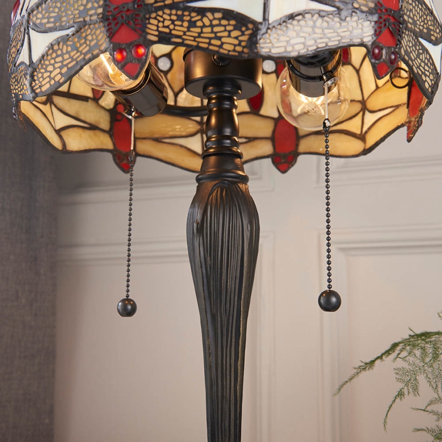 Endon 64086 - Lampe de table LIBELLULE 2xE27/60W/230V d. 30 cm