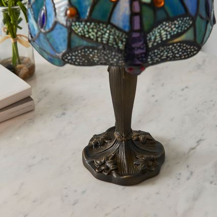 Endon 64088 - Lampe de table Tiffany DRAGONFLY 1xE14/40W/230V Ø 20 cm