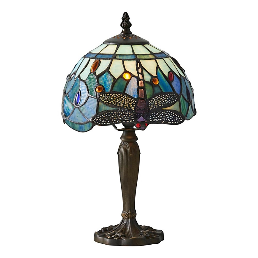 Endon 64088 - Tafellamp Tiffany DRAGONFLY 1xE14/7W/230V Ø 20 cm