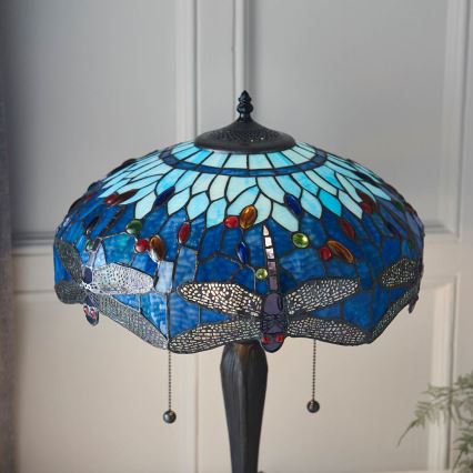 Endon 64089 - Lampe de table LIBELLULE 2xE27/60W/230V d. 41 cm