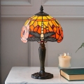 Endon 64091 - Lampe de table Tiffany DRAGONFLY 1xE14/7W/230V Ø 20 cm