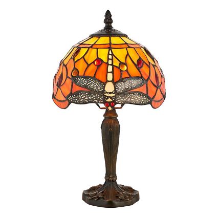 Endon 64091 - Lampe de table Tiffany DRAGONFLY 1xE14/7W/230V Ø 20 cm