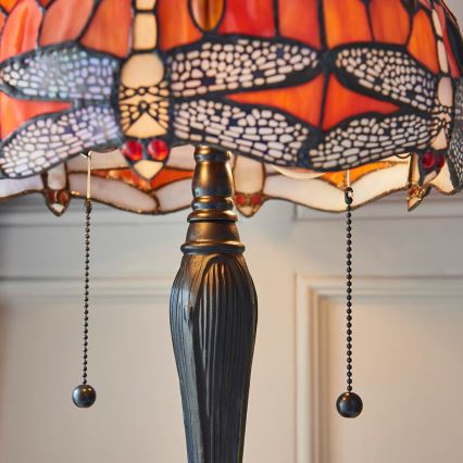Endon 64092 - Lampe de table DRAGONFLY 2xE27/60W/230V Ø 30 cm