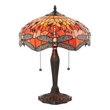 Endon 64093 - Lampe de table DRAGONFLY 2xE27/60W/230V Ø 41 cm