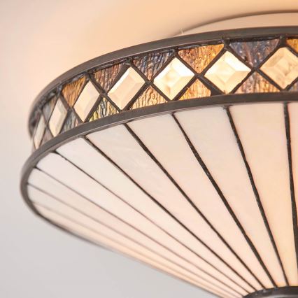 Endon 64145 - Plafondlamp FARGO 2xE27/60W/230V diameter 41,5 cm