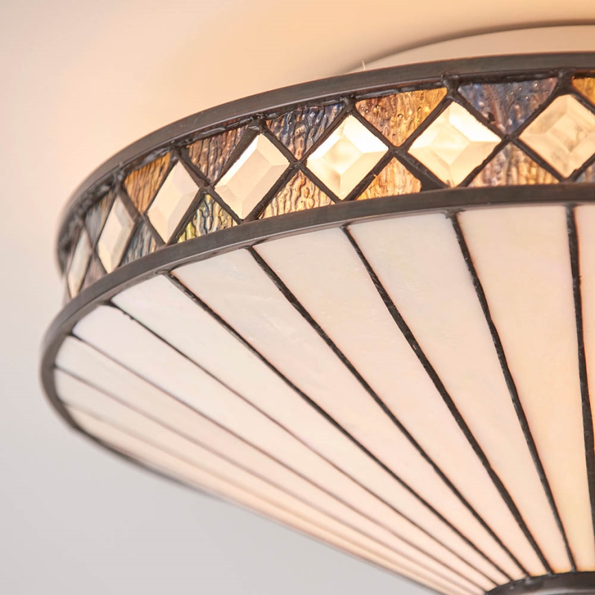 Endon 64145 - Plafondlamp FARGO 2xE27/60W/230V diameter 41,5 cm