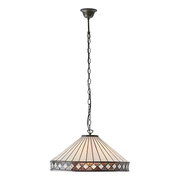 Endon 64147 - Kroonluchter aan ketting Tiffany FARGO 1xE27/60W/230V Ø 50 cm