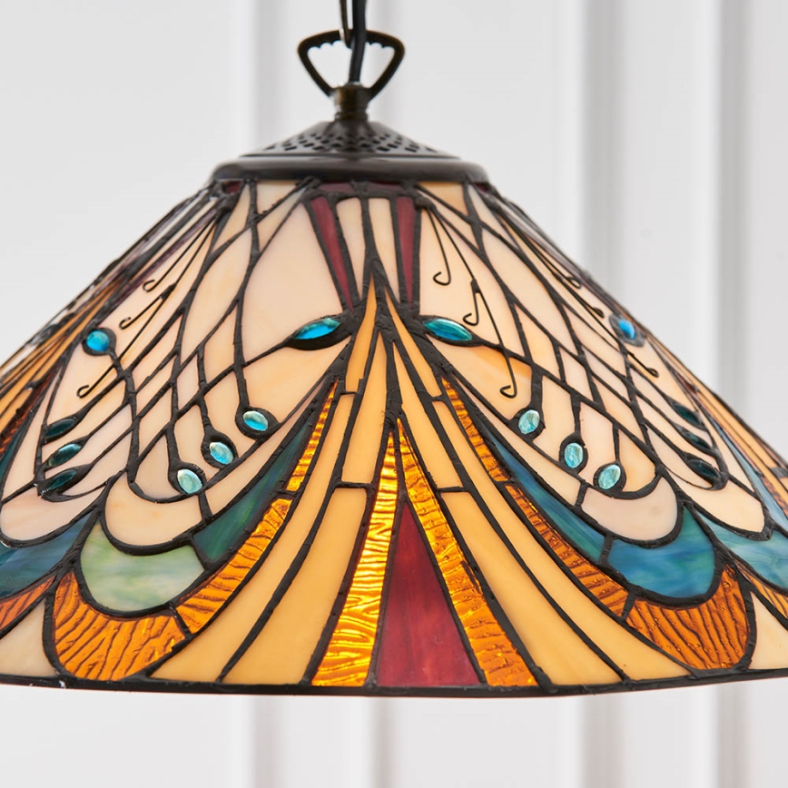Endon 64162 - Hanglamp aan een ketting HECTOR 1xE27/60W/230V diameter 40 cm