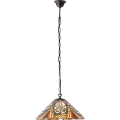 Endon 64162 - Kroonluchter met ketting Tiffany HECTOR 1xE27/60W/230V Ø 40 cm