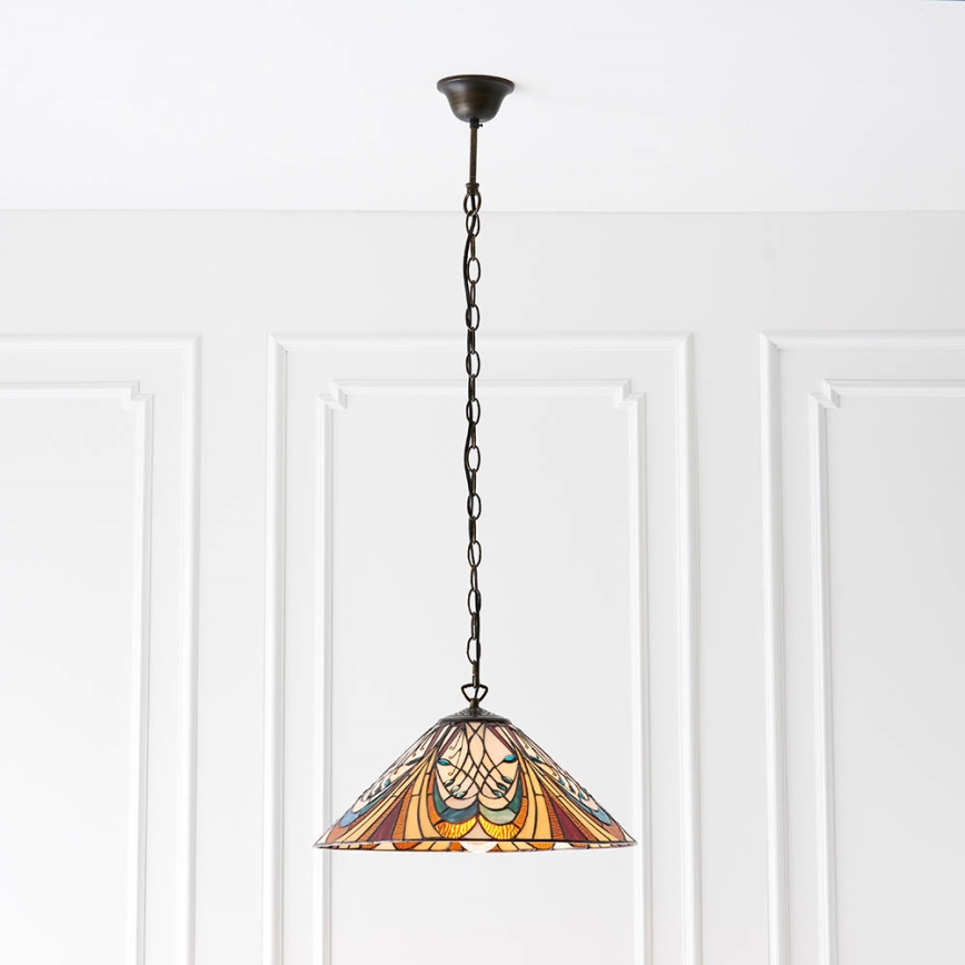Endon 64162 - Suspension chaîne HECTOR 1xE27/60W/230V d. 40 cm