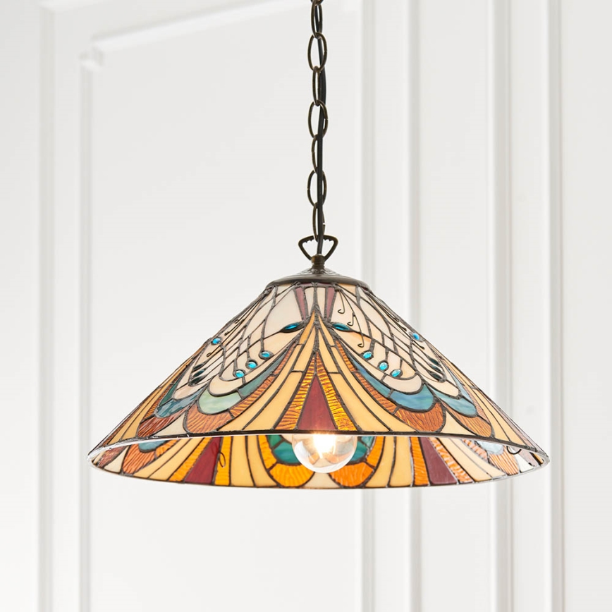 Endon 64162 - Suspension chaîne HECTOR 1xE27/60W/230V d. 40 cm