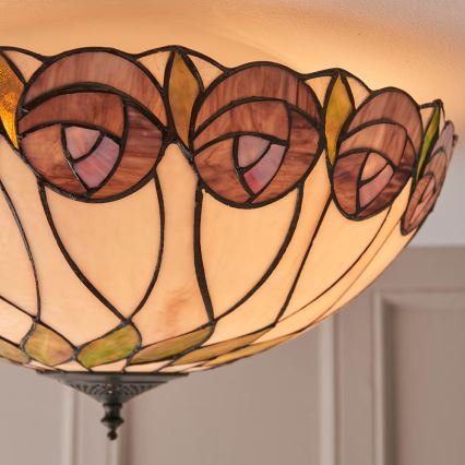 Endon 64173 - Plafonnier HUTCHINSON 2xE27/60W/230V d. 50 cm