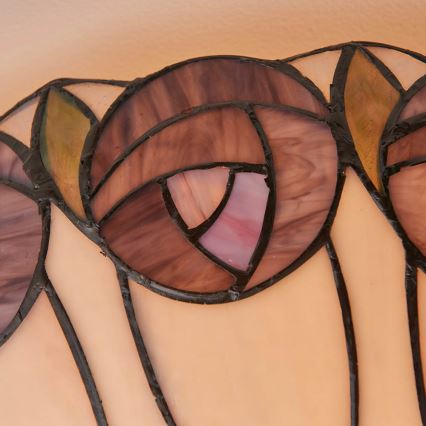 Endon 64173 - Plafonnier Tiffany HUTCHINSON 2xE27/60W/230V Ø 50 cm