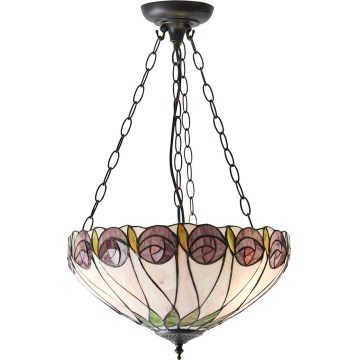 Endon 64175 - Hanglamp aan een ketting HUTCHINSON 3xE27/60W/230V diameter 40 cm