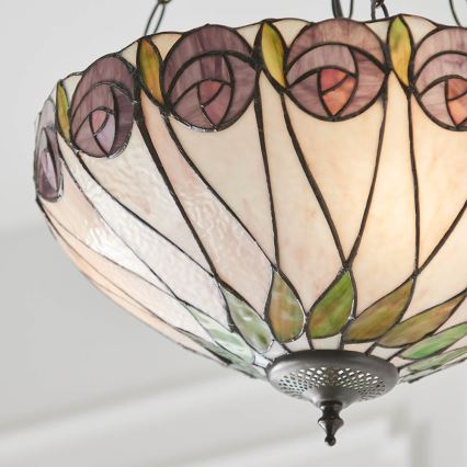 Endon 64175 - Hanglamp aan een ketting HUTCHINSON 3xE27/60W/230V diameter 40 cm