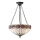 Endon 64175 - Suspension sur chaîne Tiffany HUTCHINSON 3×E27, 60 W, 230 V, Ø 40 cm