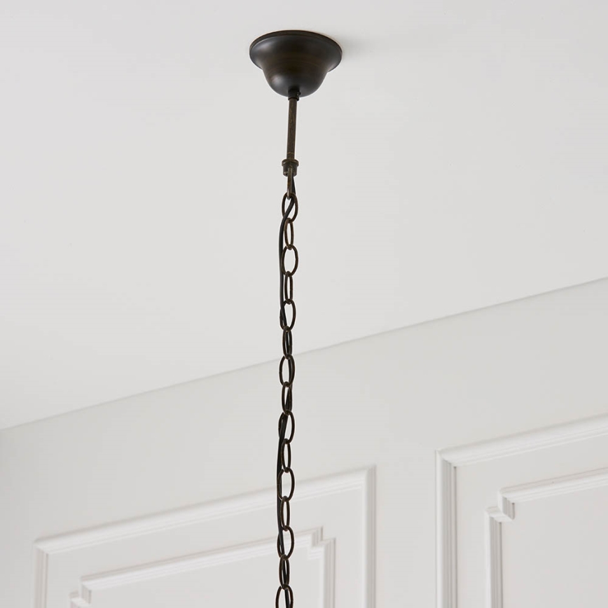 Endon 64176 - Hanglamp aan ketting Tiffany HUTCHINSON 1xE27/60W/230V Ø 40 cm