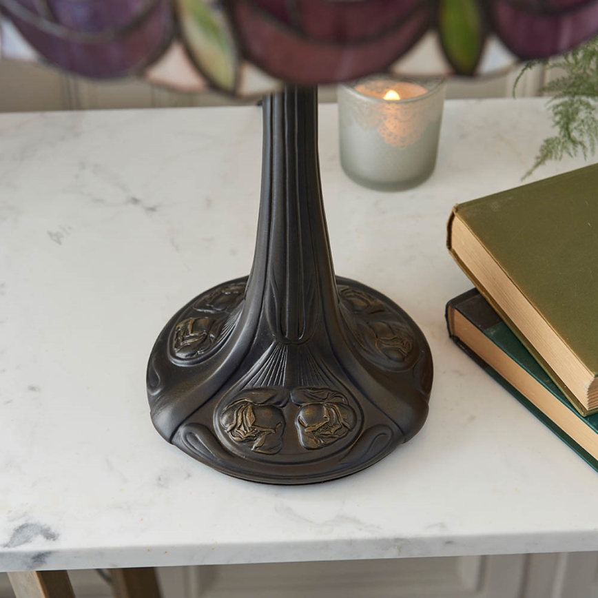 Endon 64177 - Lampe de table Tiffany HUTCHINSON 1xE27/60W/230V Ø 40 cm