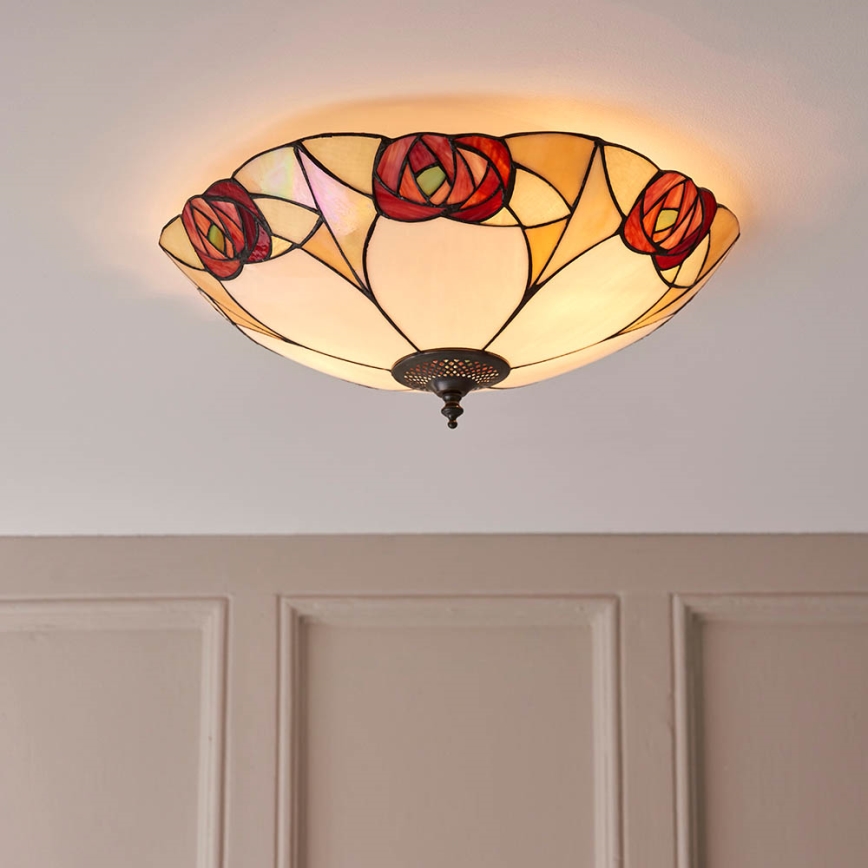 Endon 64182 - Plafonnier INGRAM 2xE27/60W/230V d. 45 cm