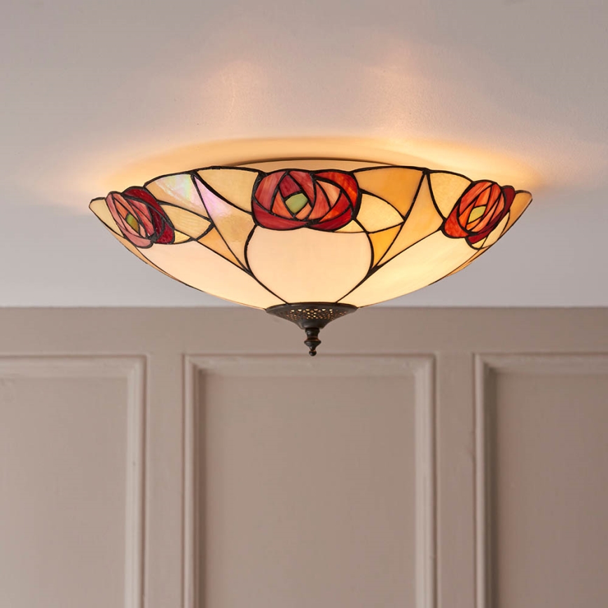 Endon 64182 - Plafonnier INGRAM 2xE27/60W/230V d. 45 cm