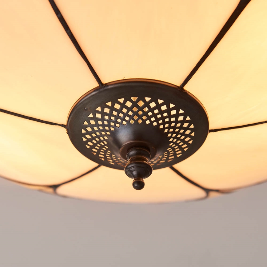 Endon 64182 - Plafonnier Tiffany INGRAM 2xE27/60W/230V Ø 45 cm