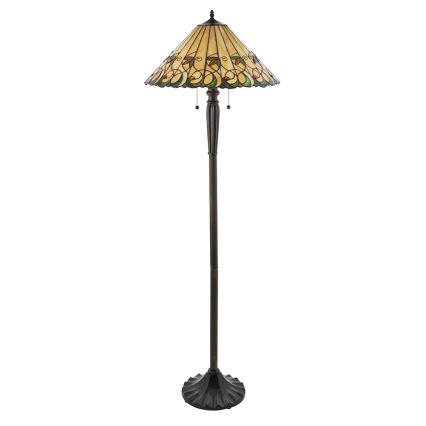 Endon 64192 - Staande Tiffany-lamp JAMELIA 2xE27/60W/230V Ø 50 cm