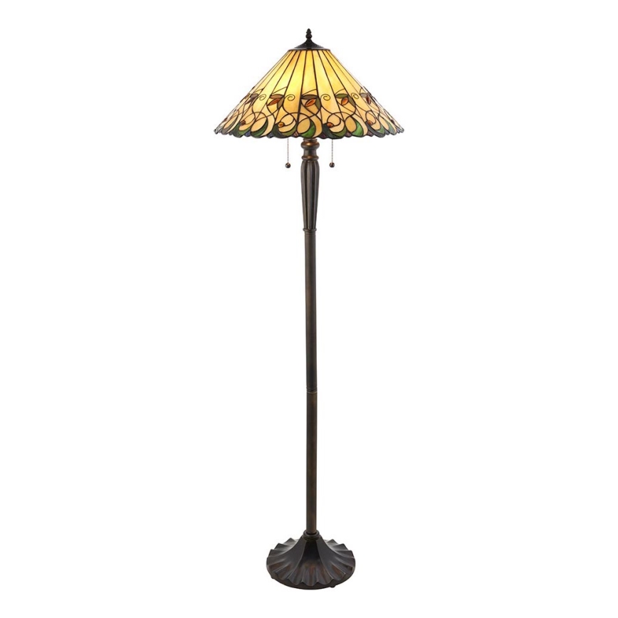 Endon 64192 - Vloerlamp JAMELIA 2xE27/60W/230V Ø 50 cm