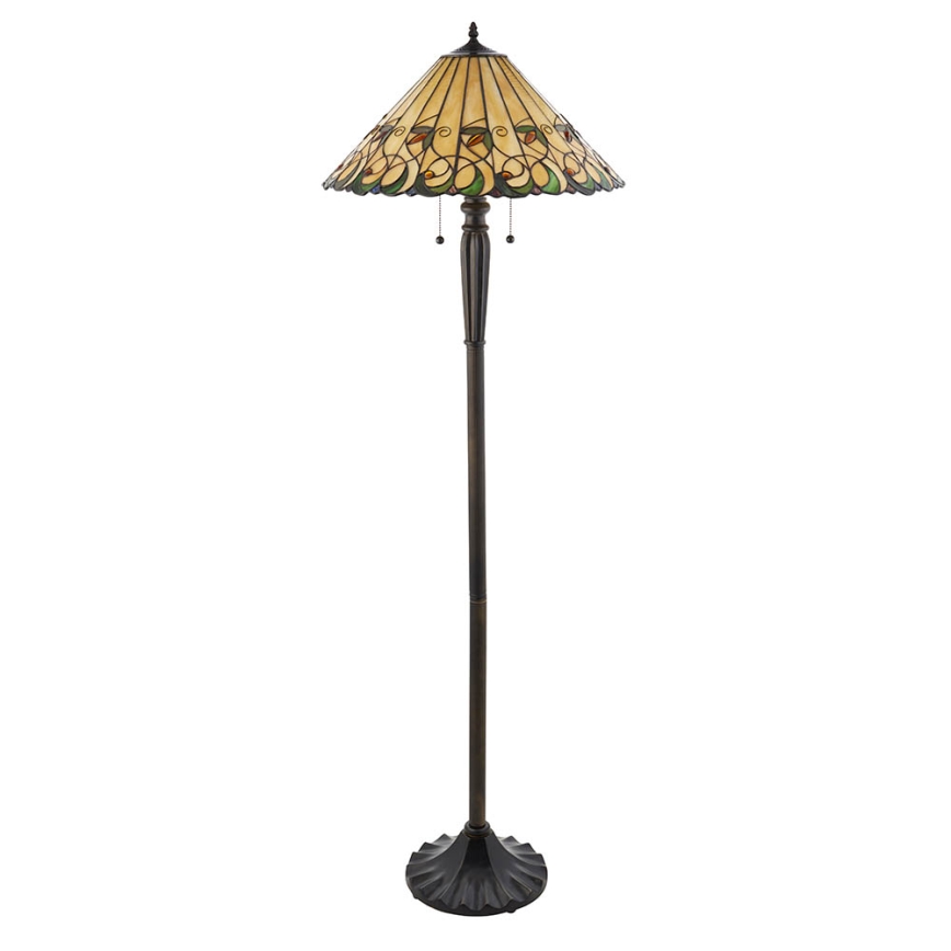 Endon 64192 - Vloerlamp JAMELIA 2xE27/60W/230V Ø 50 cm