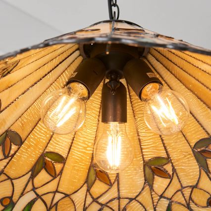 Endon 64194 - Hanglamp aan een ketting JAMELIA 3xE27/60W/230V diameter 50 cm