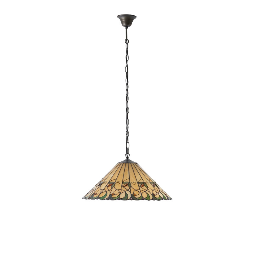 Endon 64194 - Lustre sur chaîne Tiffany JAMELIA 3xE27/60W/230V Ø 50 cm