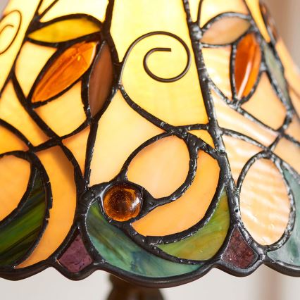 Endon 64196 - Tafellamp Tiffany JAMELIA 1xE14/40W/230V Ø 20 cm